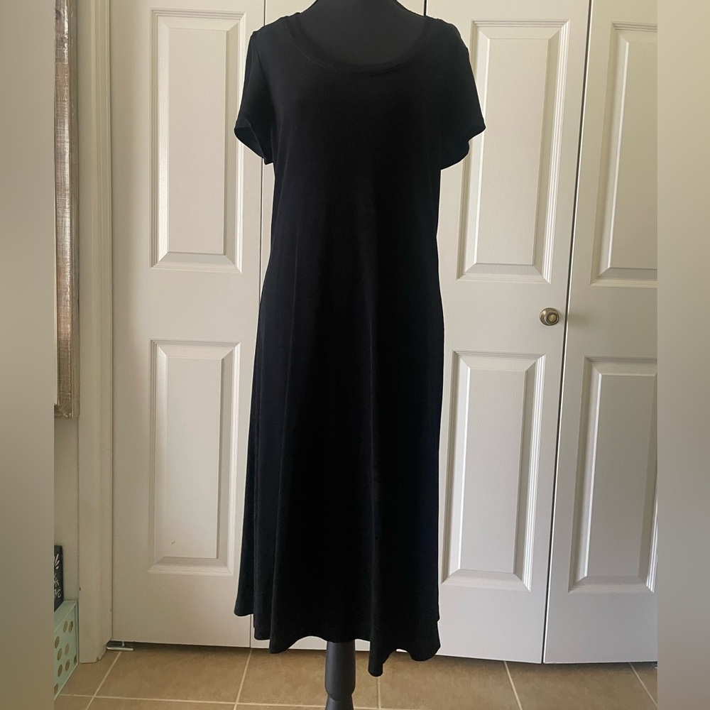 Coldwater Creek | Waffleknit sheath dress. Cap sleeves. Size Medium. USA. Staple